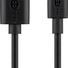 CABLU USB 2.0 A TATA / TATA USB C, NEGRU 0,5M GOOBAY Originale