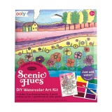 Set artistic cu acuarele DIY - Scenic Hues - Flori si gradini, Ooly