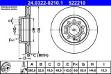 ATE 24.0322-0210.1 PowerDisc Disc frana