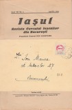 1944 Romania - Revista Iasul circulata postal cu banderola francata cu marca Cercul Iesenilor din prima serie provizorie
