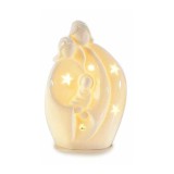 Figurina Nasterea Domnului portelan alb led II 6x6x12.5