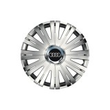 Set 4 Capace Roti potrivite jantelor de 15 inch, pentru Audi, model Active Crom
