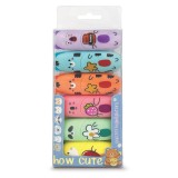 Set Marker evidențiator, How Cute, 6 culori pastel (6 buc/blister)