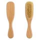 Perie de păr din lemn cu peri densi, 18 cm, CMCLASS