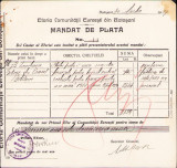 HST A2068 Mandat 1929 Eforia Comunității Evreiești Botoșani