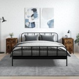 vidaXL Noptiere, 2 buc., stejar fumuriu, 40x42x60 cm, lemn prelucrat