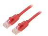 Patch Cable U/UTP Cat6 Red 2m Gold Plated, Vention