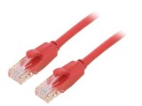 Patch Cable U/UTP Cat6 Red 2m Gold Plated