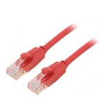 Patch Cable U/UTP Cat6 Red 2m Gold Plated