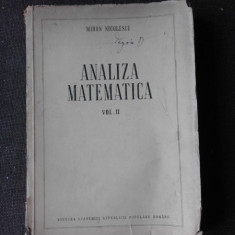 ANALIZA MATEMATICA - MIRON NICOLESCU VOL.2
