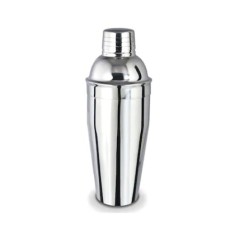 Cocktail shaker, capacitate 0,5L, din optel inoxidabil, compatibil cu masina de spalat vase, argintiu