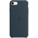 Husa de protectie Apple Silicone Case pentru iPhone SE 3, Abyss Blue