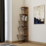 Cumpara ieftin Biblioteca Tlos cu 6 rafturi, diverse culori, 50 x 150 x 22 cm