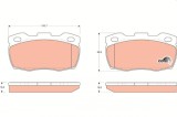 TRW GDB1452 COTEC set placute frana,frana disc