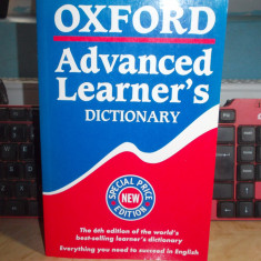 DICTIONAR OXFORD : OXFORD ADVANCED LEARNER'S DICTIONARY , 6TH EDITION , 2001 #