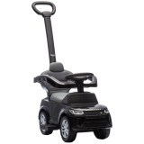 AIYAPLAY Mașinuță Ride-on Land Rover cu M&acirc;ner și Bară de Protecție, din PP și Oțel, 84 x 40 x 94,5 cm, Negru | Aosom Romania