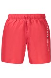 Tommy Hilfiger Pantaloni scurti barbati pentru inot original logo, regular fit, rosu, S