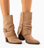 Cumpara ieftin Botine dama Heyman Khaki