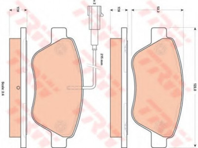 Set placute frana,frana disc ALFA ROMEO MITO (955) (2008 - 2016) TRW GDB1842 foto