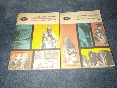 E JEFFERSON MURPHY - ISTORIA CIVILIZATIEI AFRICANE 2 VOL COLECTIA BPT foto