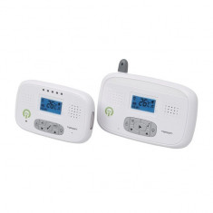 Sistem audio monitorizare cu termometru si melodii Topcom Babytalker 3600, Alb foto