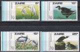 Zair 1985 - Păsări - 200 de ani de la nașterea lui John J. Audubon, MNH, Nestampilat