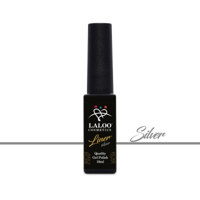 Liner Gel Argintiu 10ml Laloo foto