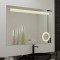 Oglinda LED Rectangulara, 120x80cm, ABSOLU MotionGlow Marcello, Sistem Dezaburire, Ceas &amp; Termometru, Lupa Cosmetica, Dimabila ModernLight Concept