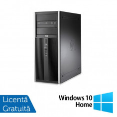 Calculator HP Compaq 8000 Elite Tower, Intel Core 2 Duo E7500 2.93GHz, 4GB DDR3, 250GB SATA, DVD-RW + Windows 10 Home foto