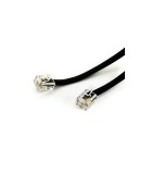Cablu telefon RJ11 6P4C negru 2m EDC
