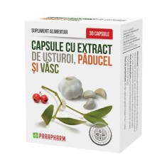 Supliment alimentar Capsule cu extract de Usturoi cu Paducel si Vasc, Parapharm, 30 capsule