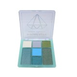 Trusa Fard Ochi Ribia Beauty Diamond Obsessions Green, Pigmentate, Rezistente, Textura Fina