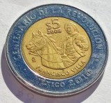274. Moneda Mexic 5 pesos 2008 (100th anniv. Revolution: Francisco Villa)