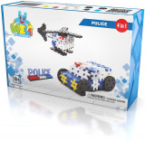 Set de constructie - Politia, 117 piese | Meli