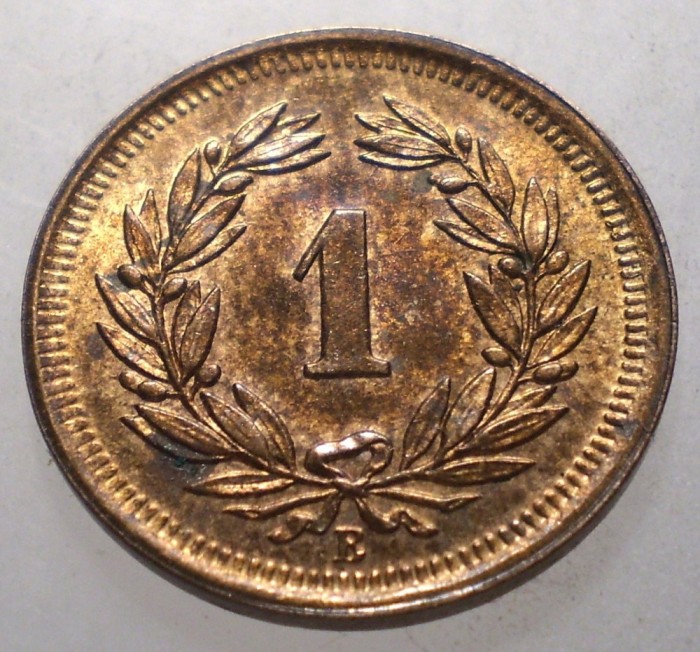 C.006 ELVETIA 1 RAPPEN 1939 B XF/AUNC RARA 10000ex.