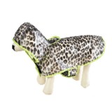 Pelerina de ploaie pentru caini, Deluxe, Leopard, 35 cm