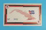 Cuba 5 Pesos 1959 &#039;Semnatura Fidel Castro&#039; aUNC serie: 3892, Comemorativa