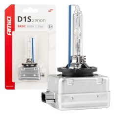 Bec xenon D1S 35W 8000K AMiO pentru faruri originale cu lupa