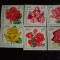 Serie timbre flora flori trandafiri plante Germania DDR nestampilate