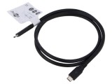 Cablu USB 4.0 USB-C 1m negru Goobay 40Gbps Power Delivery
