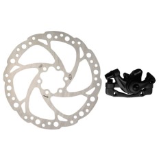 Set disc + etrier frana fata Logan 160mm culoare etrier negru Cod:52512010KRM
