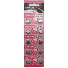 Set 10buc. blister Baterie tip buton 1.55V AG10/ LR54/ LR1130/ baterii alkaline