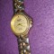 ceas omax crystal waterproof quartz,auriu,ceas vintage folosit Functional,Japan