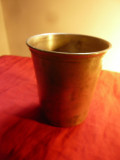 Pahar alama argintata cu marcaj 1856 si marcaj mester ,h=8,7cm ,d.sus=8cm