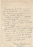 A3557N Cicerone Theodorescu (Radu Lăncieru, Victor S&acirc;ngeru, C Tudor, C Tudoran), act scris și semnat olograf, 1956