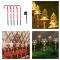 Set 5 decoratiuni solare luminoase, 4 modele, 40cm