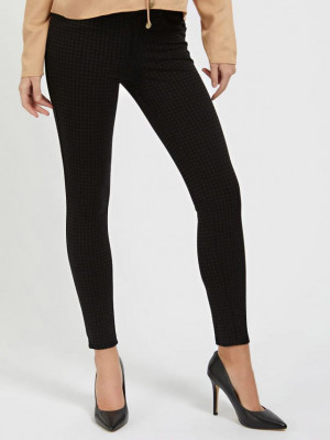 Pantaloni skinny cu imprimeu houndstooth Guess Jeans foto