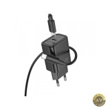 Incarcator Retea Cu Cablu Lightning HOCO N62 30W 3A 1 x USB-C Negru