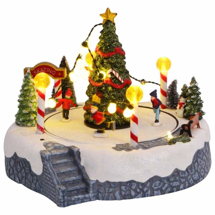 vidaXL Decorațiune sat de Crăciun Multicolour 22 x 21.5 x 17 cm 4017042