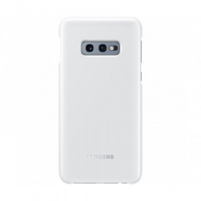 Husa Capac Samsung G970 Galaxy S10e, LED Cover, Alb, Blister EF-KG970CWEGWW Original foto